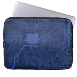 Motherboard-Muster von Blue Geek Laptopschutzhülle