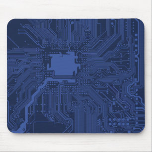 Motherboard-Muster von Blue Geek Mousepad