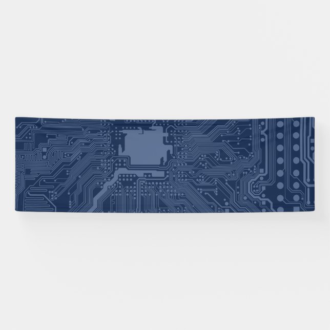Motherboard-Schaltmuster für Blaugrippe Banner (Horizontal)