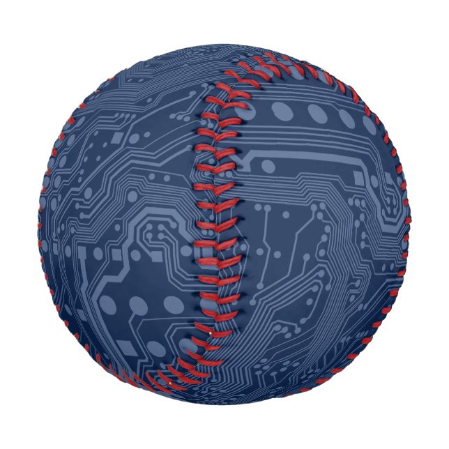 Motherboard-Schaltmuster für Blaugrippe Baseball (Schrägansicht)