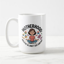 Motherhood Breathe In Calm Illustration