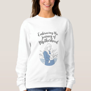 Motherhood Embracing: Eine einfache Reise in Line Sweatshirt