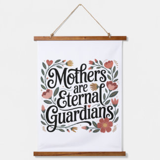 Mothers Are Eternal Guardians Wandteppich Mit Holzrahmen