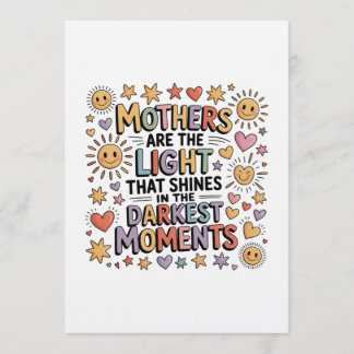 Mothers Are The Light That Shines In Moments Einladung
