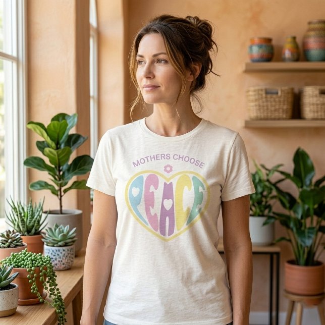 Mothers Choose Peace Heart Tri-Blend Shirt (Von Creator hochgeladen)