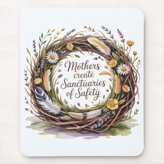 Mothers Create Sanctuaries Of Safety Mousepad (Vorne)