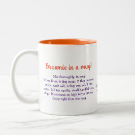 Mother's Day Brownie in a Mug Zweifarbige Tasse