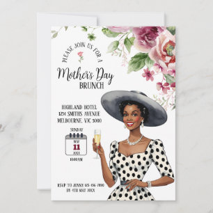 Mother's Day Brunch Einladung - Stilvolle Dame