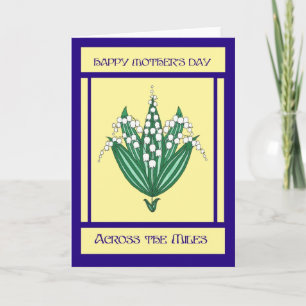 Mother's Day Card 'Across the Miles' - Lilies Karte