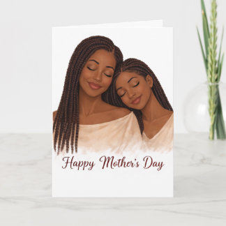 Mother's Day Card for Black <om Karte