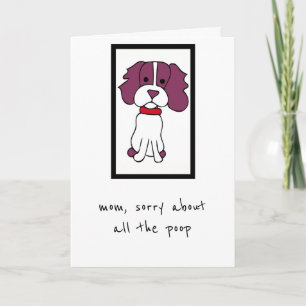 Mother's Day Card - From the Dog - Spaniel Karte