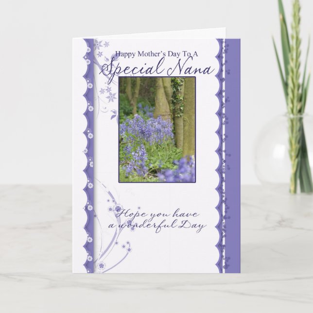 Mother's Day Card, Special Nana Karte (Vorderseite)