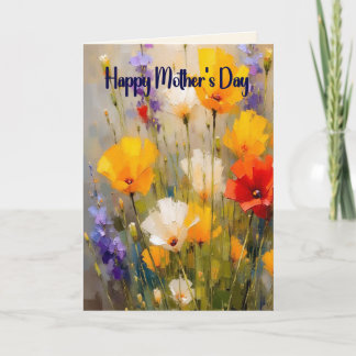Mother's Day Card with Flowers Karte