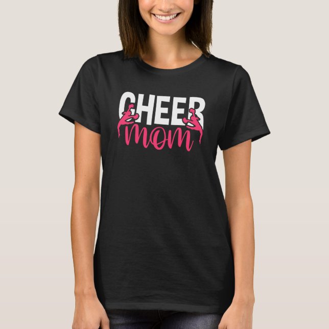 Mother's Day Cheerleading Mommy Cheerleader Mama C T-Shirt (Vorderseite)