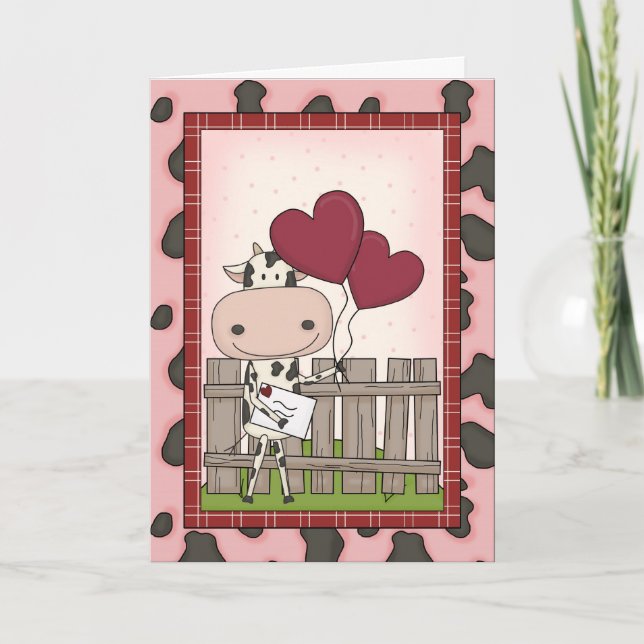 Mother's Day - Cow Delivery Karte (Vorderseite)