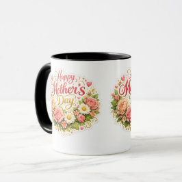 Mother's Day elegant floral 2 to Tasse