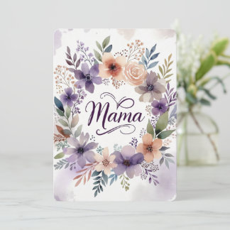 Mother's day Flat Greeting Card Karte