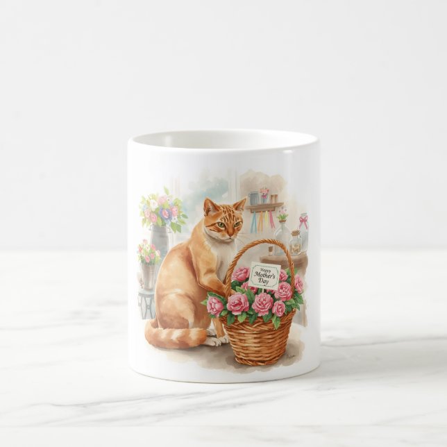 Mother's Day for Cat mom Siamese cat lovers Kaffeetasse (Mittel)