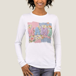 Mother's Day Gift. Patchwork Tri-Blend Shirt