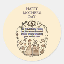 mother's day gifts runder aufkleber