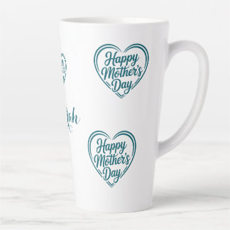 Mothers Day Heart Custom Name Mug Milchtasse