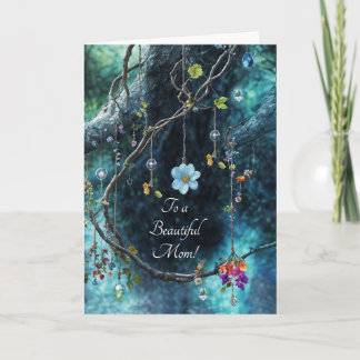 Mothers Day Hippie Bohemian Feel Pretty Karte