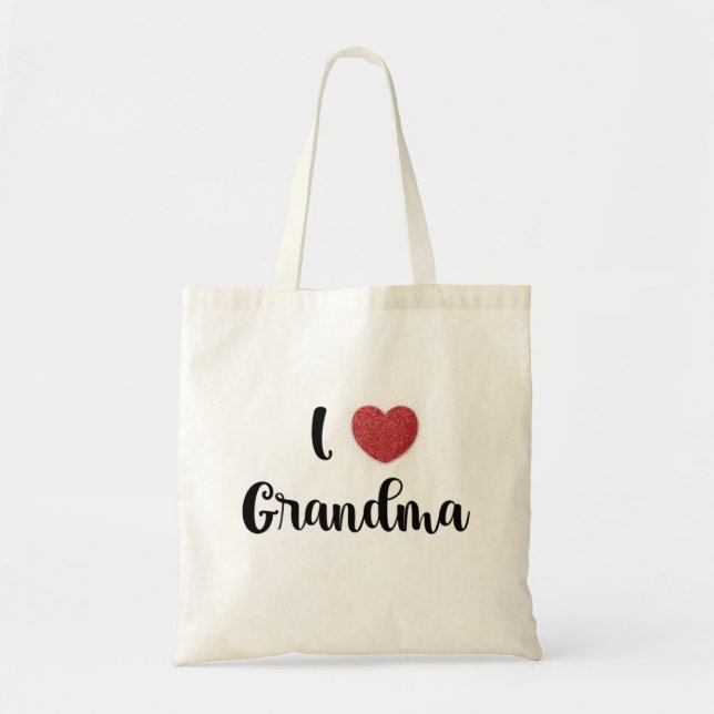 Mother's Day I Love Grandmom Heart Explosion Gift  Tragetasche (Vorne)