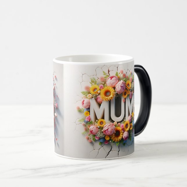 Mothers Day LOVE 3 D Verwandlungstasse (VorderseiteRechts)