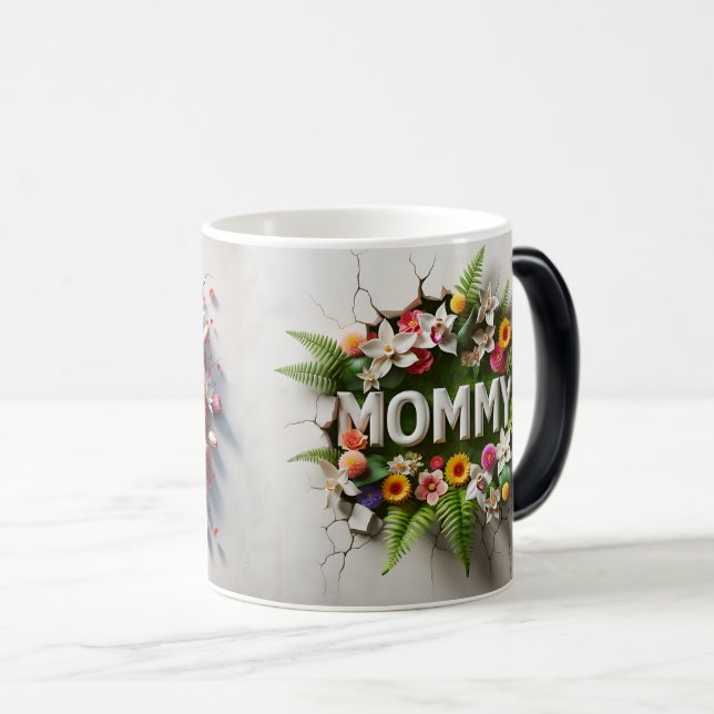 Mothers Day LOVE 3 D Verwandlungstasse (VorderseiteRechts)