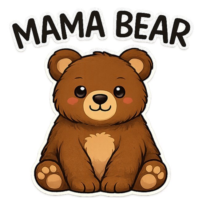Mother's Day Mama Bear Karte (Von Creator hochgeladen)