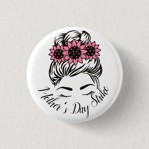 Mother's Day Strike Roe v Wade Womens Rights T-Shi Button