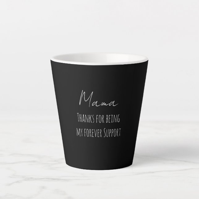 Mothers Day,Thanks For Being My Forever Support  Milchtasse (Vorderseite)