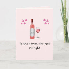 Mothers Day to the Woman who Rose' Me Card Karte