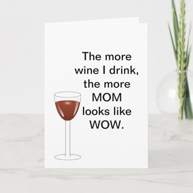Mother's Day Toast Karte (Vorderseite)