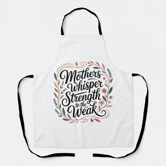 Mothers Whisper Strength To The Weak Schürze (Vorderseite)