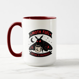 Mothman Coffee Moth Fuel Koffein und Verschwörunge Tasse