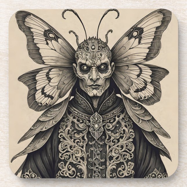 MOTHMAN CREATUR GETRÄNKEUNTERSETZER (Vorderseite)