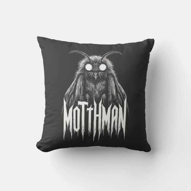 Mothman Cryptid Horror Gothic Paranormal Creature  Kissen (Vorderseite)