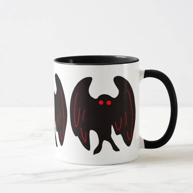 Mothman Cryptid Monster Tasse (Rechts)