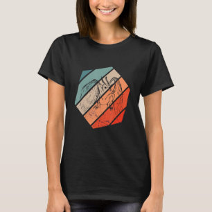 Mothman Cryptozoology Hexa Retro Folklore Cryptid T-Shirt