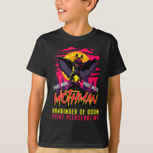 Mothman Fun Cryptid Harbinger Part Man Part Moth T-Shirt