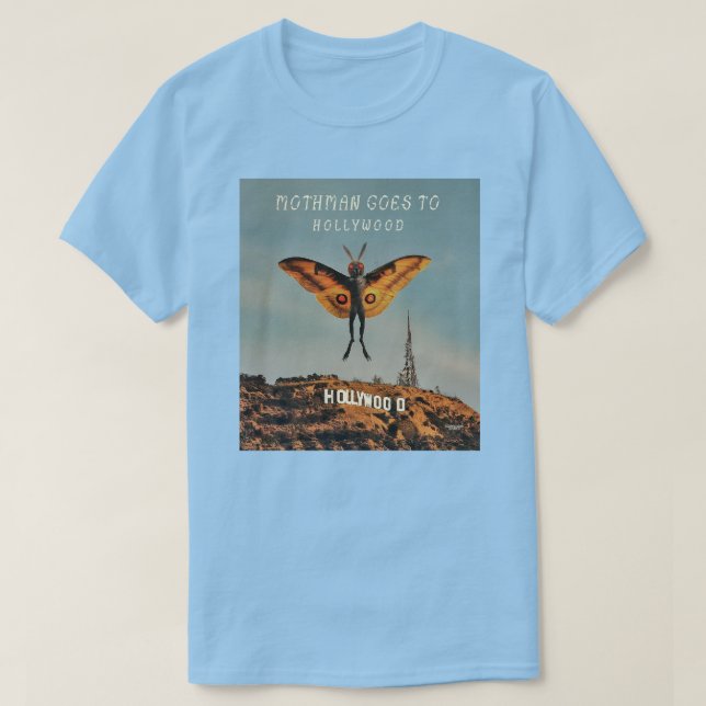 Mothman geht nach Hollywood T-Shirt (Design vorne)