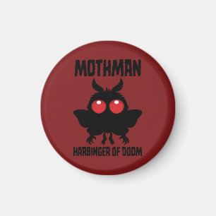 Mothman - Gruselig süßer Vorbote des Untergangs Magnet