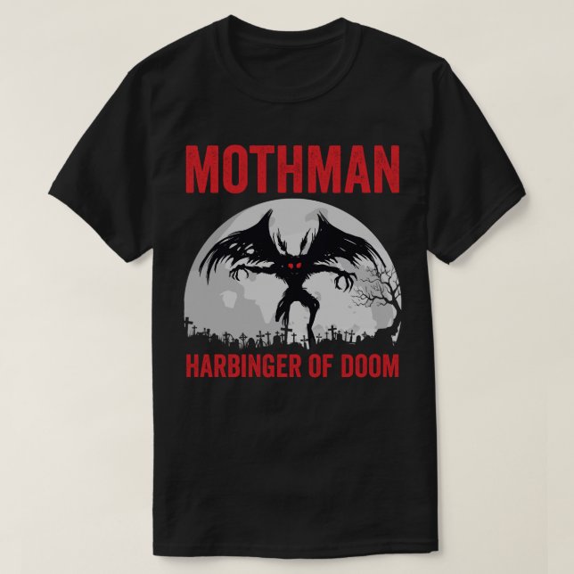Mothman Harbinger of Doom T-Shirt (Design vorne)