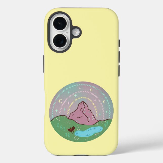 Mothman-Heimatplanet | Kryptide kosmische Folklore iPhone 16 Hülle (Rückseite)