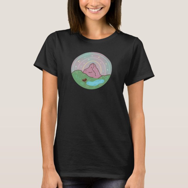 Mothman-Heimatplanet | Kryptide kosmische Folklore T-Shirt (Vorderseite)