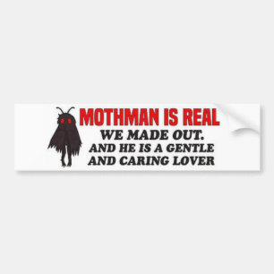 Mothman ist echt, was wir aus der lustigen Mothman Autoaufkleber