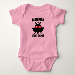 Mothman ist mein spirituelles Tier Silhouette Baby Strampler