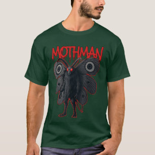 Mothman-Kryptid-Kunst Rote Augen Städtische Legend T-Shirt