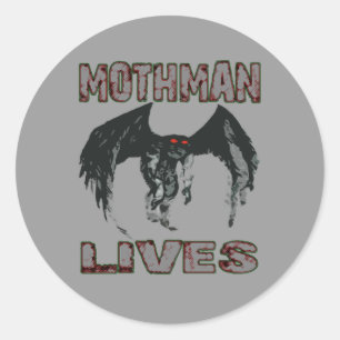 MOTHMAN LEBT AUFKLEBER